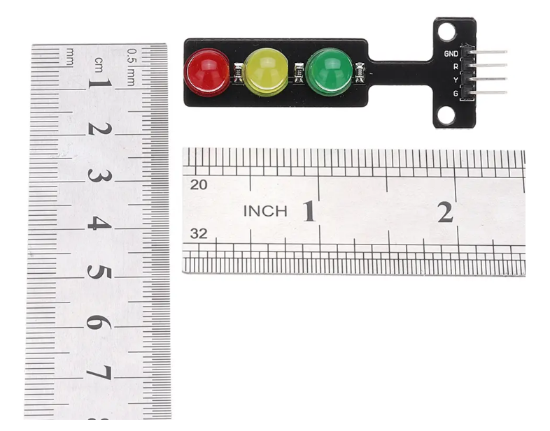 Mini Traffic Light 5V LED Display Module Red Green Yellow Light